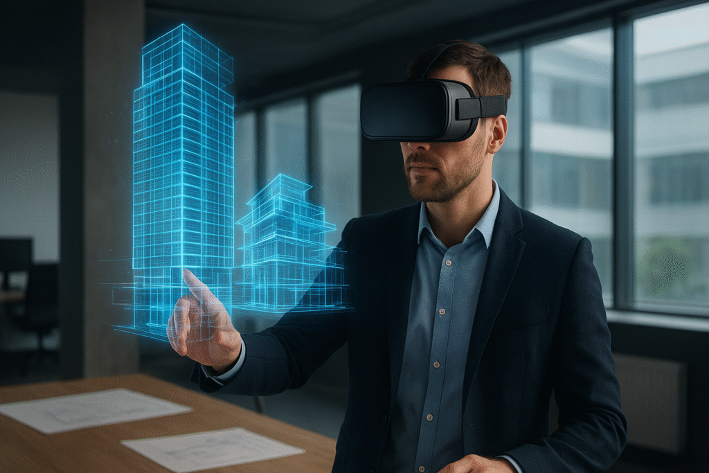 Integration of VR and AR in 3D visualization for modern architecture