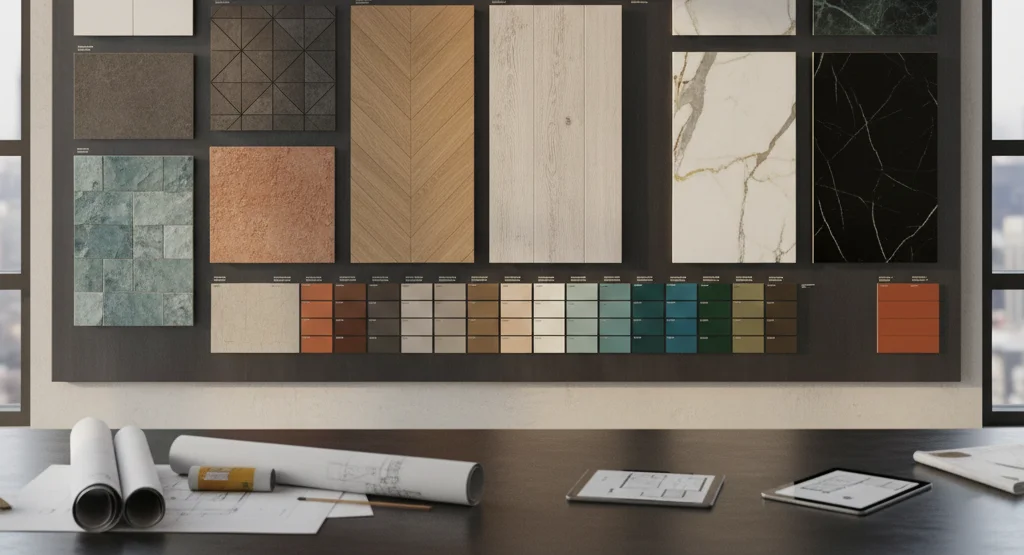 3D rendering for material comparison